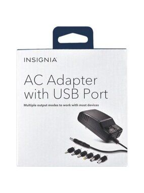 Insignia Universal AC Adapter with USB port (NS-AC1200-C)